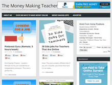 Tablet Screenshot of moneymakingteacher.com